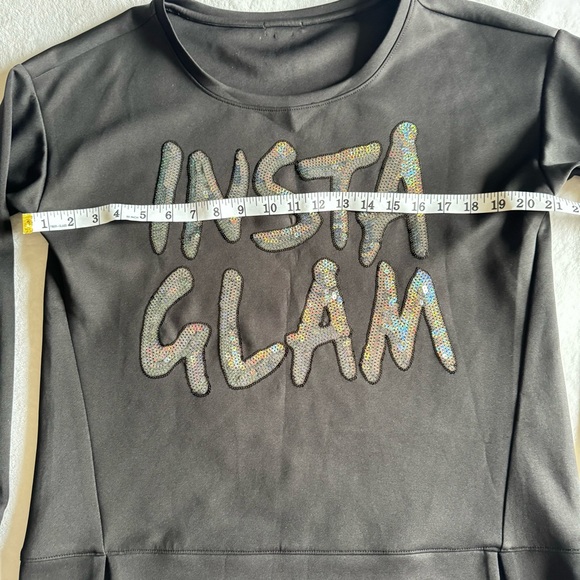 Juicy Couture Top Women's 
Insta Glam Black Sequins Pullover used once. #5 - Picture 3 of 8